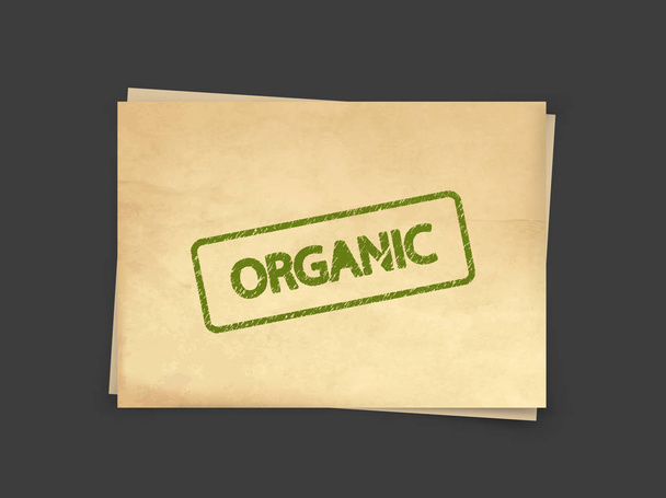 Organické složení Eco na papírové pozadí   - Vektor, obrázek