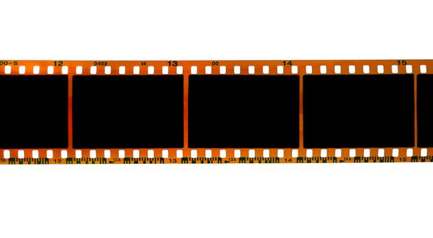 tira de película de 35 mm sobre fondo blanco
 - Foto, Imagen