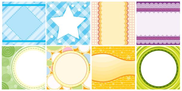 Different colorful background templates  - Vector, Image