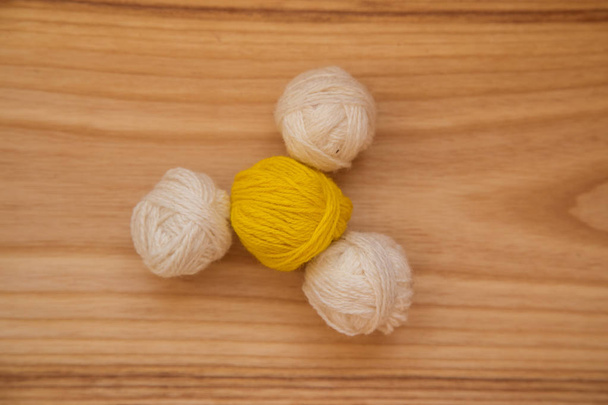 A beautiful yarn balls in vibrant colorful tones - Photo, Image