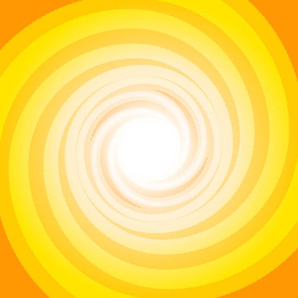 カラフルなオレンジ旋回サイクロンの背景に抽象的なデザイン コンセプトの中心のテキストのためのスペース - ベクター画像