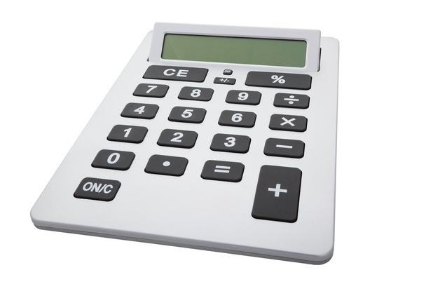 Calculator met uitknippad - Foto, afbeelding