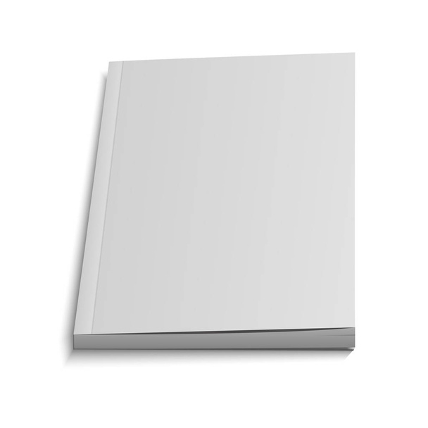 Blank Flying Cover Of Magazine, Book, Booklet, Brochure. Illustration Isolated - ベクター画像