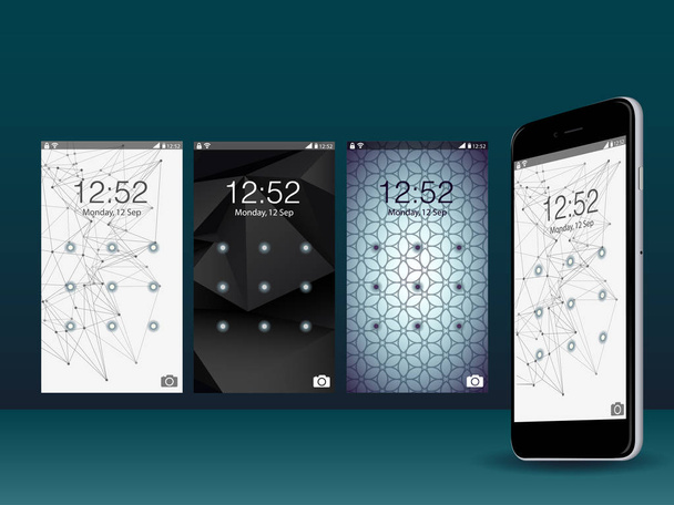 Сучасний дизайн екрану інтерфейсу графічного інтерфейсу для мобільного додатку
 - Вектор, зображення