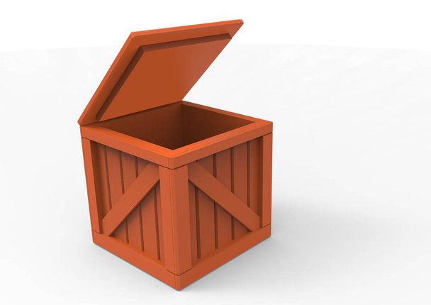 Κορνίζα ξύλινη κουτί 3d - Φωτογραφία, εικόνα