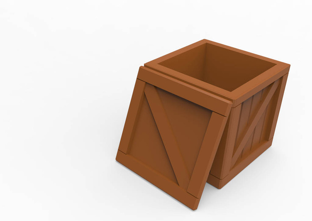 Marco caja de madera 3D
 - Foto, imagen