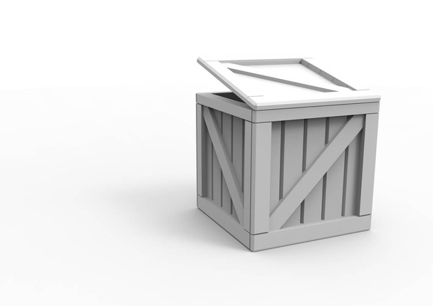 Quadro caixa de madeira 3D
 - Foto, Imagem