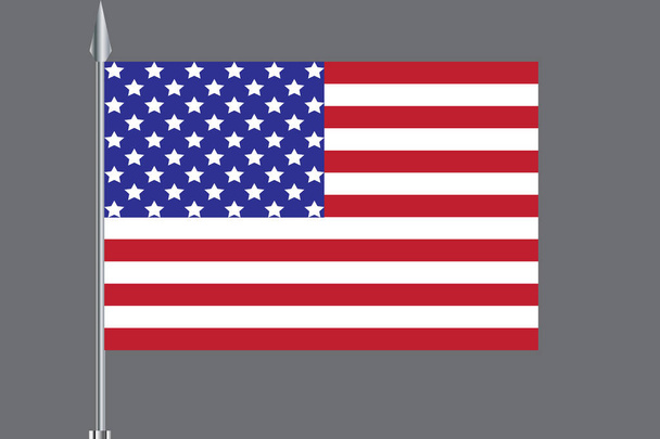 feriado nacional design de cartão de bandeira dos EUA. arte
 - Vetor, Imagem