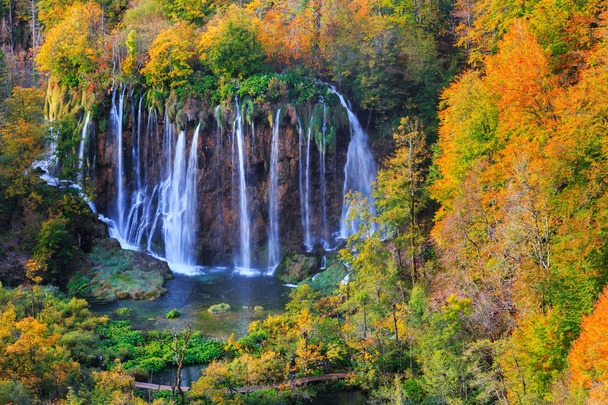Plitvice lakes with beautiful colors and magnificent views of th - Photo, Image