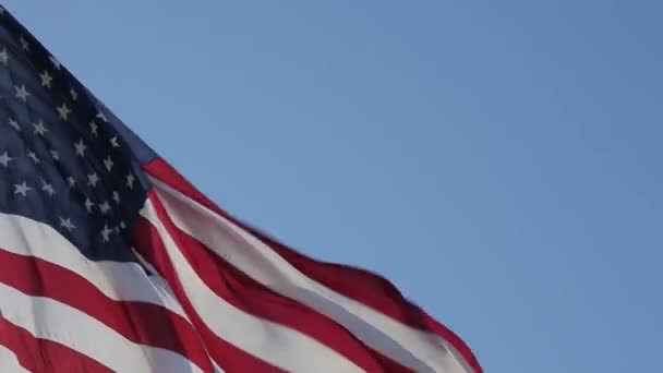 amerykańską flagę USA - Materiał filmowy, wideo