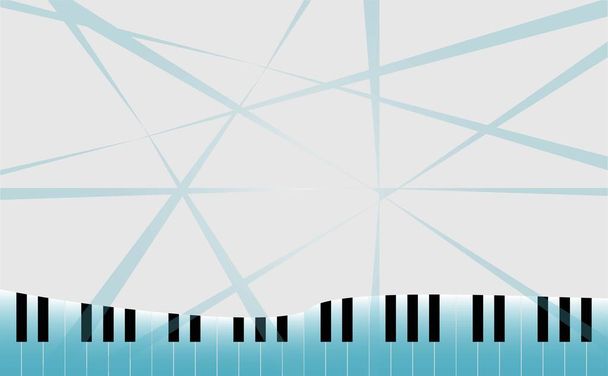 Piano key and Abstract Space for Music idea Background - Vector, Image