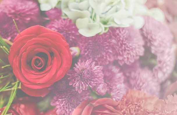 Bellissimo sfondo di fiore / carta da parati fatta con filtri di colore
  - Foto, immagini