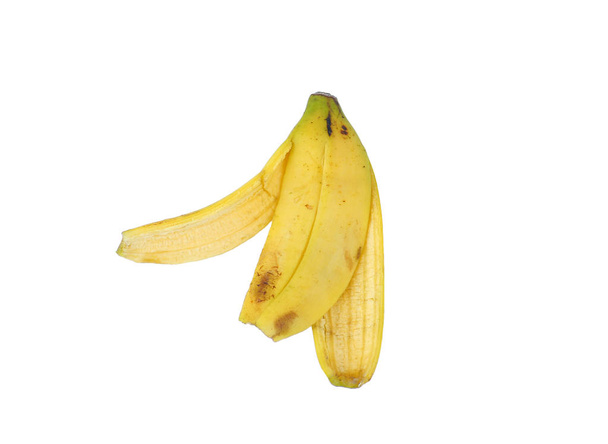 Bananas skin isolated on white background - Foto, Imagem