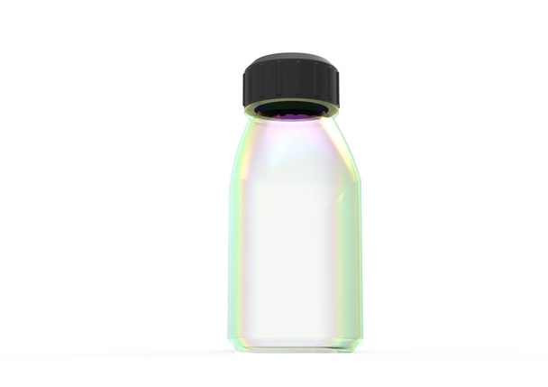 garrafa de vidro 3D
   - Foto, Imagem