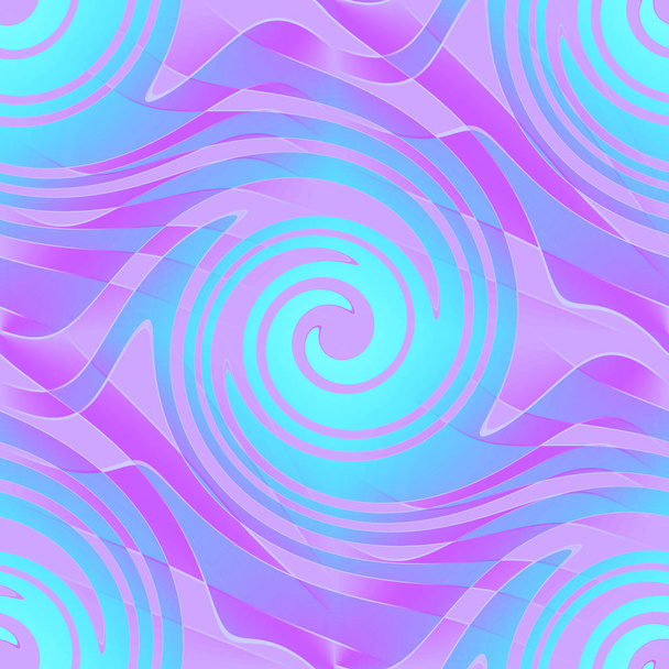 Padrão espiral centrado azul turquesa violeta roxo
  - Foto, Imagem