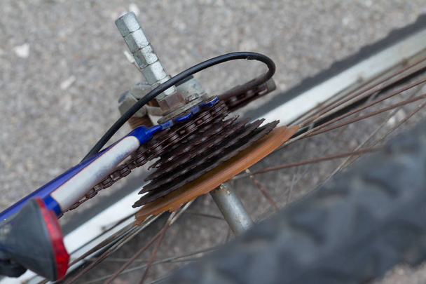 A mountain bike fogaskerekek kazetta - Fotó, kép