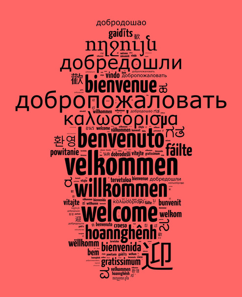 Farklı dillerde kelime hoş geldiniz  - Fotoğraf, Görsel