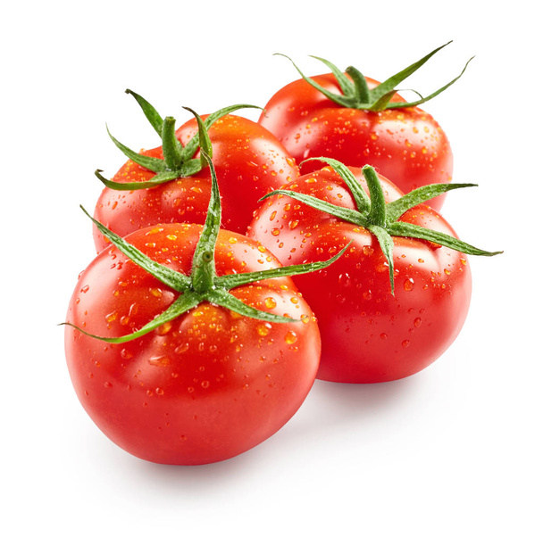Fresh tomatoes with drops of water - Photo, Image