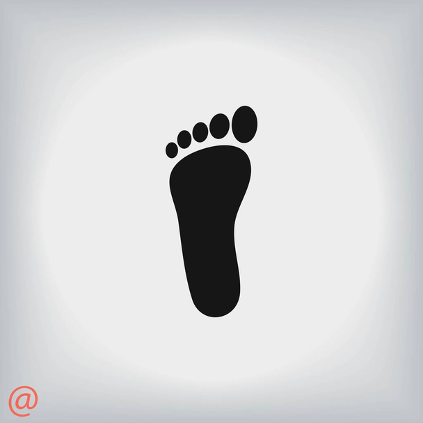 foot vector icon - Vector, Image