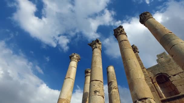 Ancient columns of an ancient Roman temple_2 - Footage, Video