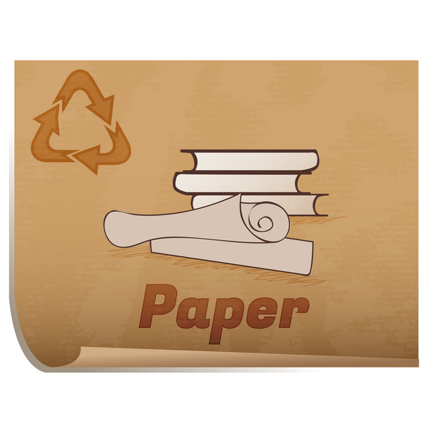 Recycling paper memo - Vector, Image