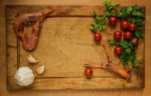 seafood maaltijd voorbereiding - Foto, afbeelding