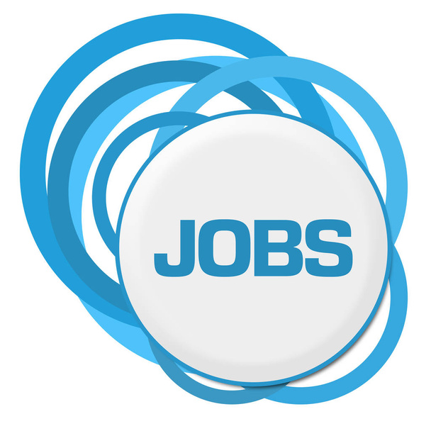 Pracovní místa náhodné modré kroužky  - Fotografie, Obrázek