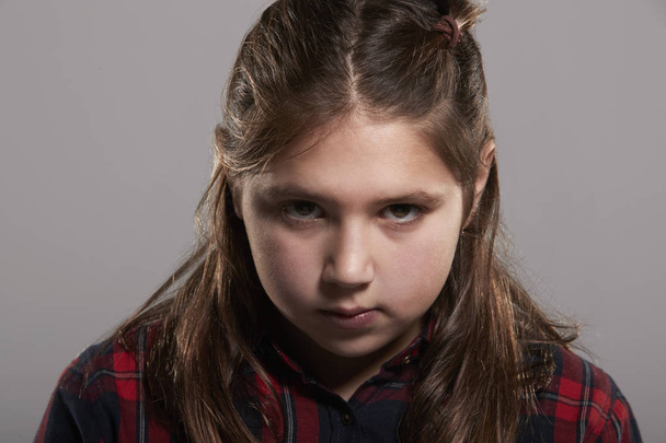 Serious ten year old girl  - Photo, image