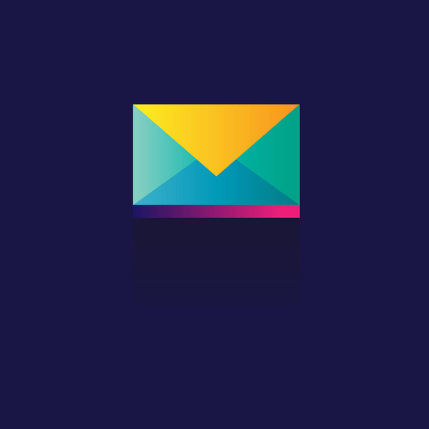 envelope Color gradation. sign symbol for web, modern design vec - Вектор, зображення
