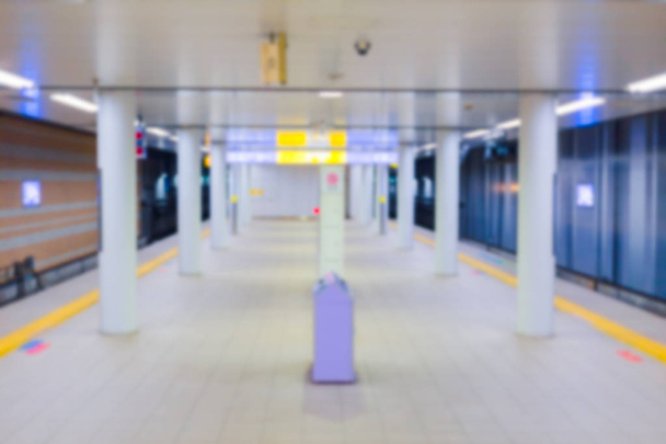 rozostření Japonsko metra podzemní nádraží žádné lidi pro pozadí. - Fotografie, Obrázek