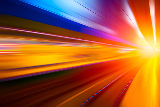 farbenfrohe Bewegung schnellste Super-High-Speed-Konzept, Beschleunigung schnelle Antriebsbewegung Unschärfe der Blitz abstrakt für Hintergrunddesign. - Foto, Bild