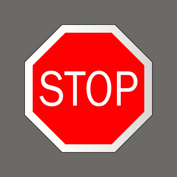 Detente. Señales de tráfico en los Estados Unidos
 - Vector, Imagen