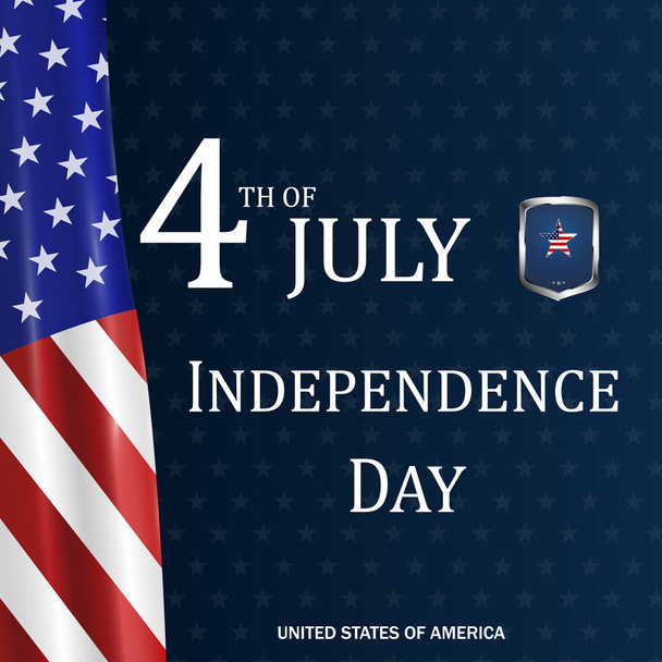  Den nezávislosti USA - Vektor, obrázek