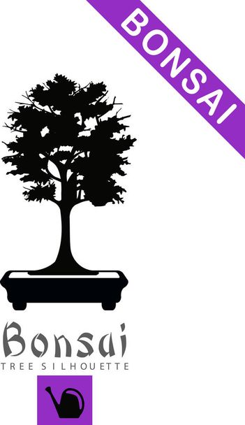 silhouette dell'albero bonsai
  - Vettoriali, immagini