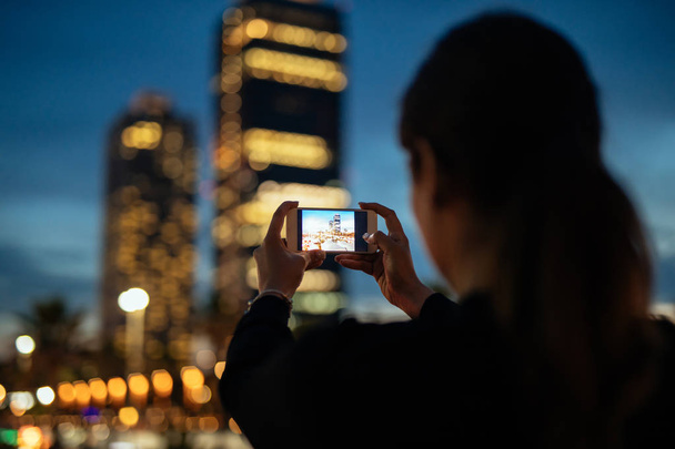Capturing city at night - Zdjęcie, obraz
