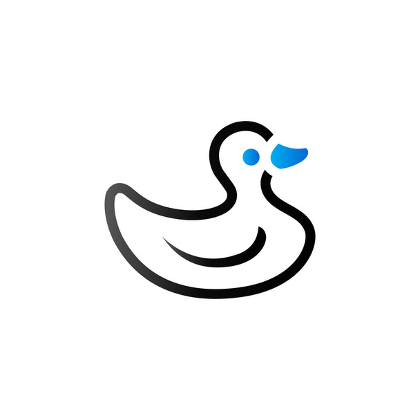 Duet ikona tonu - gumowe kaczki - Wektor, obraz