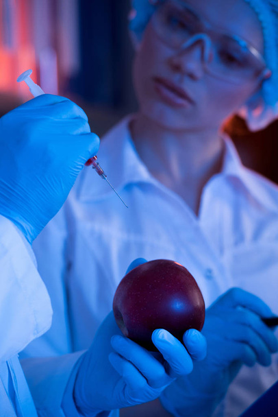 Scientists during work at laboratory  - Фото, изображение