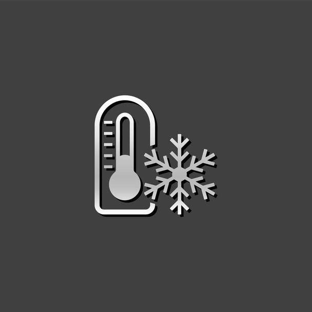 温度計フラット アイコン - ベクター画像