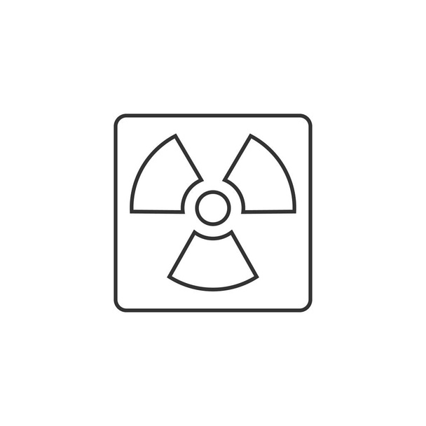 Osnovy ikona - radioaktivní symbolu - Vektor, obrázek