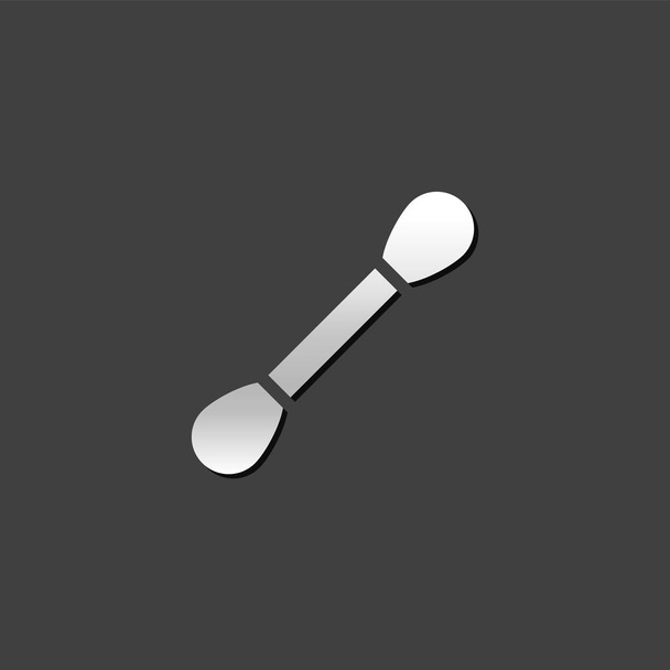 Icono metálico - Algodón brote
 - Vector, imagen