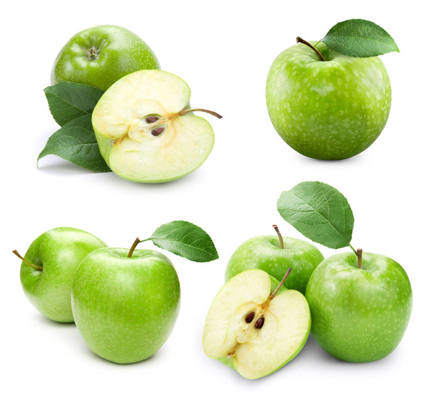 apple fruits with leaf - Foto, afbeelding