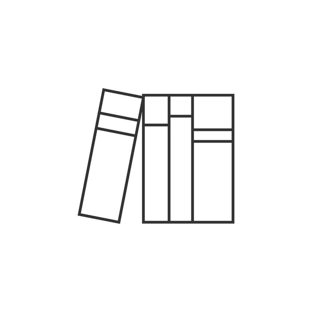 Outline icon - Books - Vector, Image
