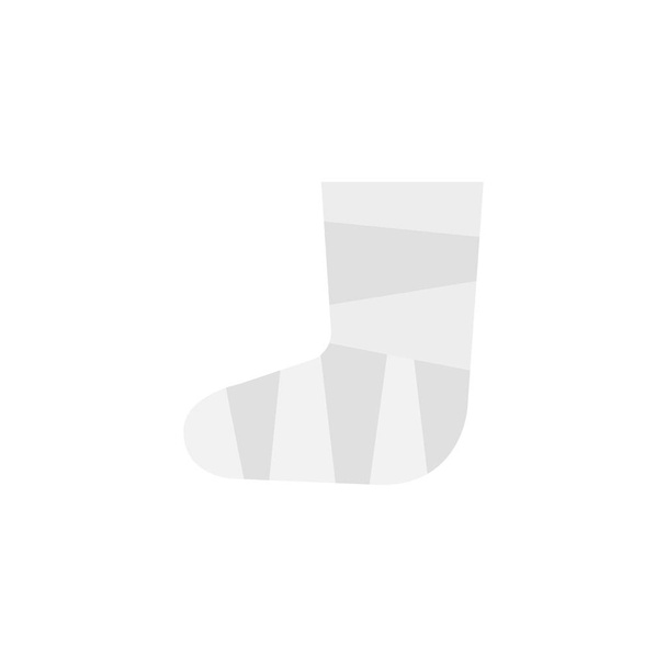 Plochý ikona - zraněné nohy - Vektor, obrázek