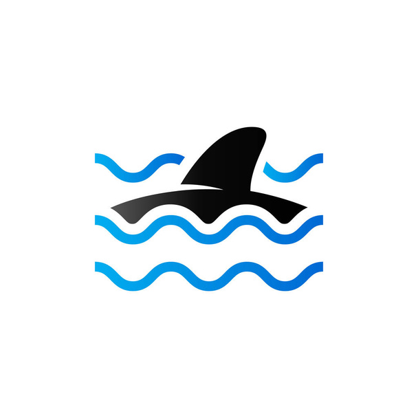 Duet ikona tonu - rekin - Wektor, obraz