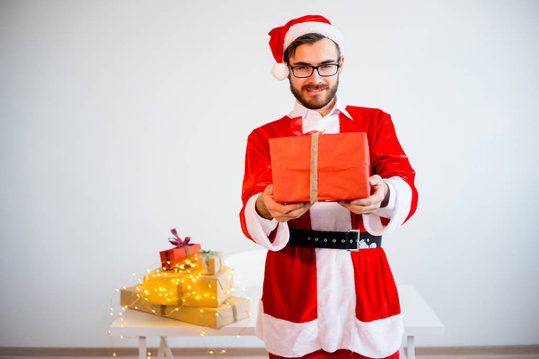 Model dressed as Santa Claus - Foto, Bild