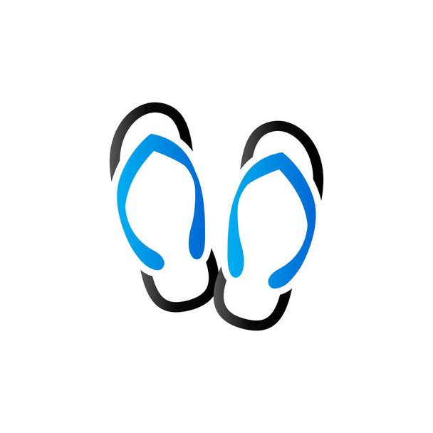 duo tone icon - Sandale mit Hausschuhen - Vektor, Bild