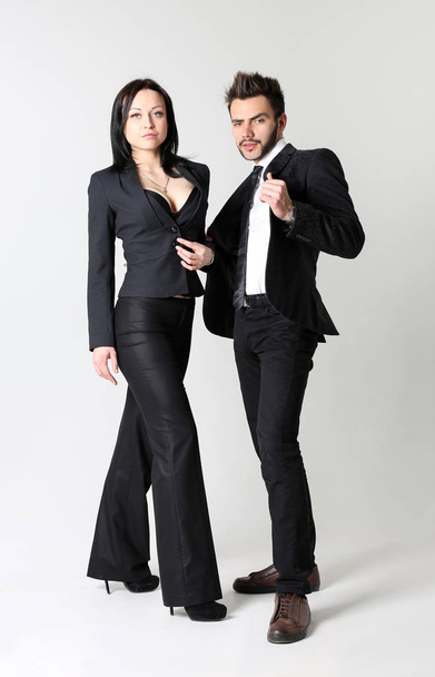 Mode Mann und Frau. das Konzept für ein Geschäft für Damen- und Herrenbekleidung - Foto, Bild