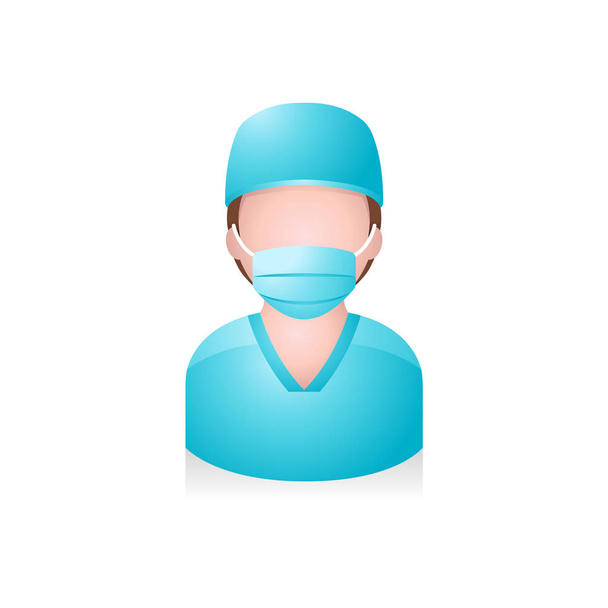Enfermera icono avatar
 - Vector, imagen