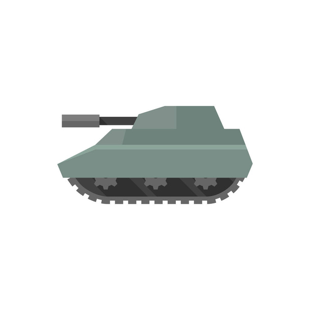 Plochý ikona - Tank - Vektor, obrázek