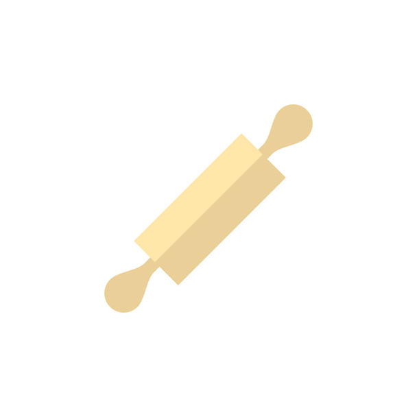 Flat icon - Wooden roller - Vector, Image